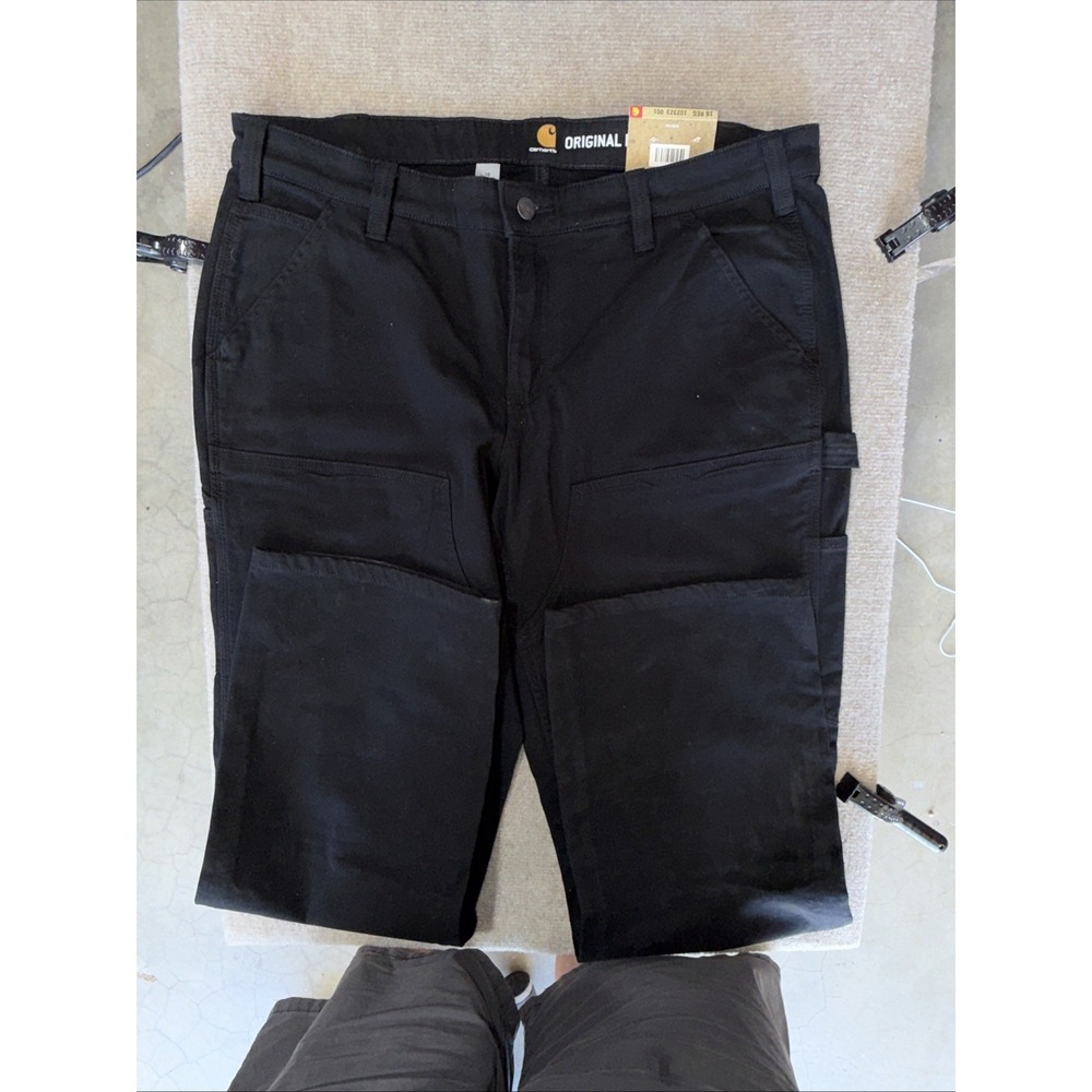 CARHARTT Women's Crawford Original Fit Double Front Work Pants 16 REG NWT-Black - Picture 7 of 11